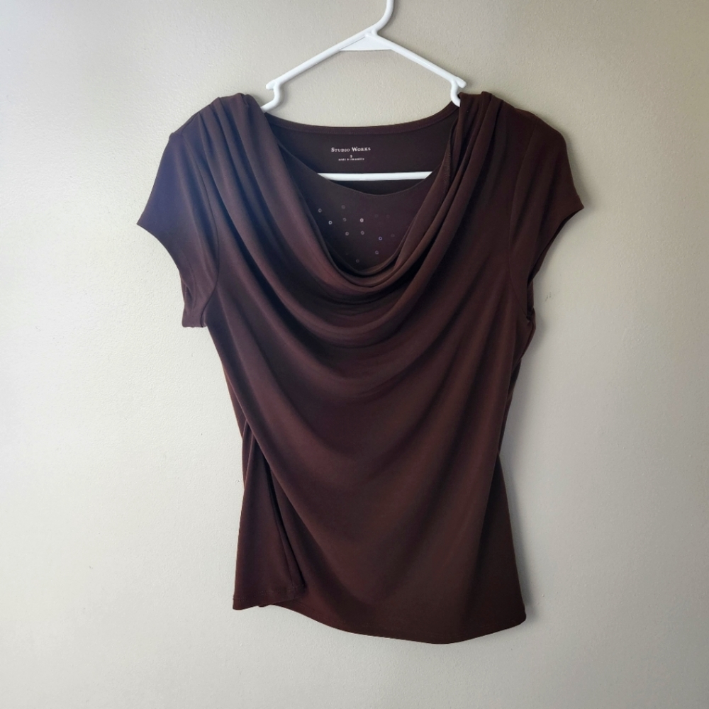 Studio works brown top